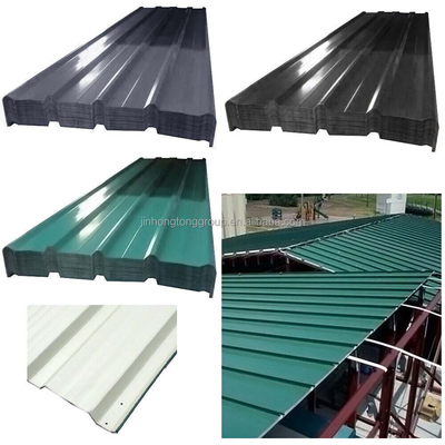 Hoja de techo corrugada pre-pintada con bobina de acero recubierta de color de grado Q235B DX51D y pintura de 5-7 micras
