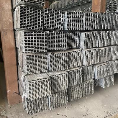12M longitud en caliente galvanizado Gi tubo cuadrado tubo rectangular para la construcción de descoiling procesamiento servicio longitud de descoiling