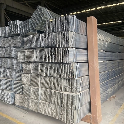 Tubo de acero galvanizado cuadrado en caliente Tubo hueco de acero rectangular tipo Q195/Q215/Q235/Q345/SS400 Galvanizado