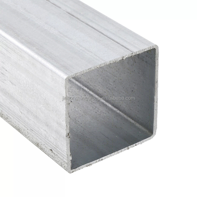 Q195 Q355 Tubo de acero galvanizado cuadrado Gi Tubo de hierro rectangular ASTM A36 con protector de extremo de tapa de plástico