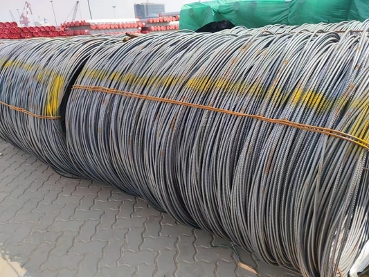 Acero estructural de carbono HRB 400/500 BS460/ASTM A615 Barra de acero deformada de refuerzo de 12 mm 16 mm laminada en caliente para la construcción