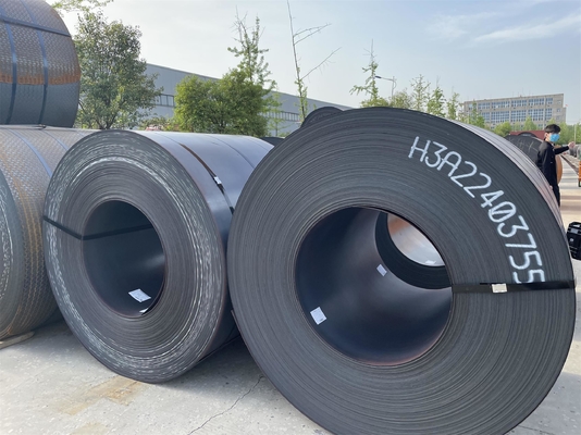 Grado Ss400 Q235 Q355 A36 Grade50 S235jr 1,2 mm 1,5 mm 1,1 mm a 12 mm HRC suave Ms Negro de carbono laminado en caliente