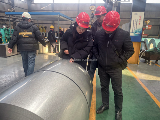 Hojas de corte DC51D AZ150 Rollo de Alucinc de inmersión en caliente 55% bobina de acero Al-Zn con larga vida útil