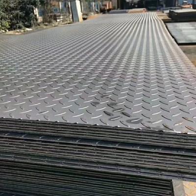 2B Superficie de acabado de color natural de hierro galvanizado en cuadros de 1,8-8,0 mm patrón de lágrimas para materiales de construcción