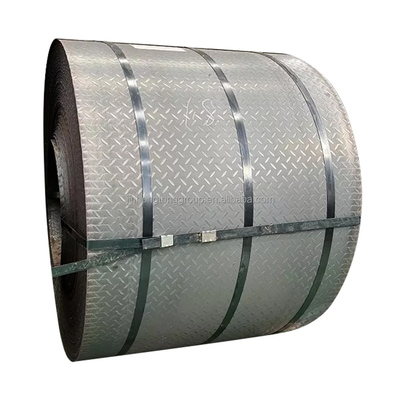 2B acabado de superficie de alta precisión S235JR Q235B placa cuadriculada de acero al carbono para material de construcción