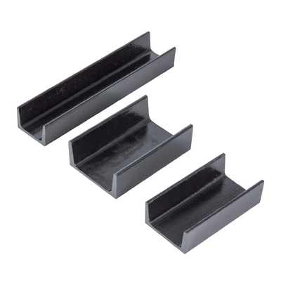 0.8mm-3.0mm espesor de acero al carbono sin aleación de canal U para el sistema de soporte Q235 Q345 material SS400