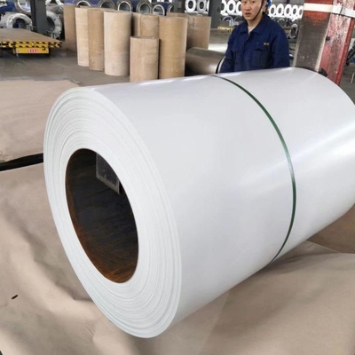 Ancho personalizado RAL1014 PPGI bobinas de madera de grano impreso PPGI bobina de acero de dureza suave 0,3 * 1000c de primer color de la tira recubierta
