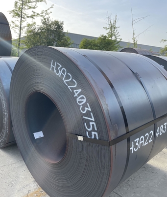 Q195 Q215 Q235 Q255 Q275 Q355 Ss400 Bobina laminada a caliente de acero al carbono con paso de piel y estándar BS EN GB AiSi ASTM DIN JIS