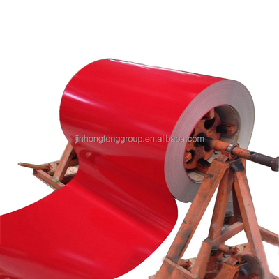 Calidad SGCC/CGCC bobina de acero recubierta de color para aplicaciones industriales Ancho 600-1250MM ID de bobina 508/610mm Fabricado