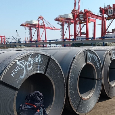 Servicio de procesamiento de chapas de acero Doblar soldadura Desenrollar cortar 5,5 mm de baja carbono de la tira de metal bobinas laminadas en caliente S400 Ms bobina de acero