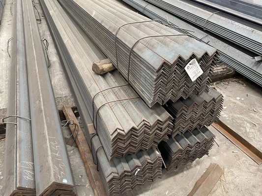 6m-12m de longitud en caliente laminado con bordes desiguales equiláterales Barras de ángulo de acero Q235 Q235B Q345 para construcción de estructuras de edificios