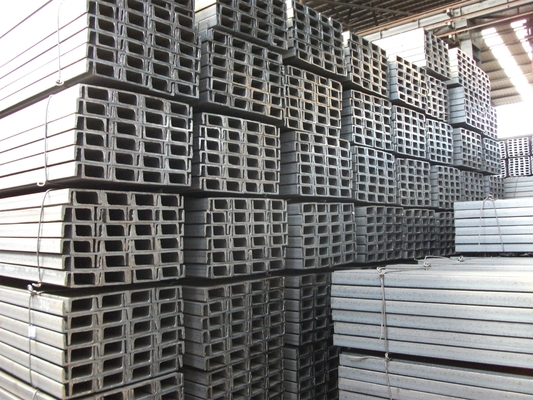 2024 Canal de acero en forma de U de acero galvanizado estructural personalizado para edificios comerciales no perforados