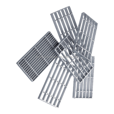 Plataforma de rejilla de acero de piso metálico serrated galvanizado empapado en caliente trencha de lluvia rejilla de acero
