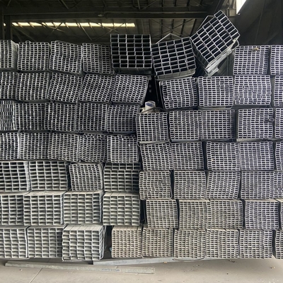 Tubos cuadrados de acero Ms Tubos cuadrados de acero 4x4 Peso Tubos metálicos cuadrados galvanizados Precio por kg