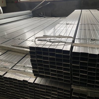Estándar ASTM St37 Tubo cuadrado hueco de 2,5 pulgadas Tubos de acero galvanizados en caliente Tubo cuadrado galvanizado con soldadura y sin costura