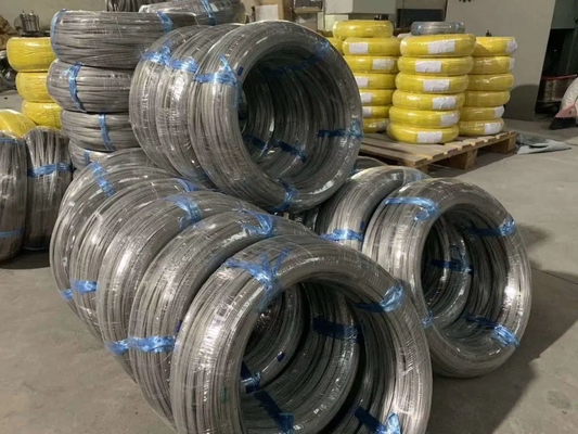 304 316 201 316 l 430 420 309 S alambre enrollado de acero inoxidable brillante 410 ss alambre 0,13 mm alambre de acero inoxidable para fabricación