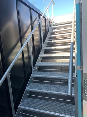 Plataforma industrial de acero galvanizado en caliente de rejilla de acero de rejilla de acero metálico