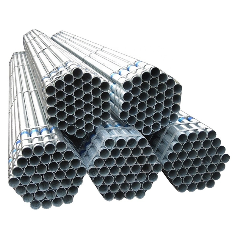 Tubo de acero galvanizado Tubo de acero galvanizado Gi Tubo redondo espesor de pared 0,5-60 mm Certificado API 4 pulgadas Tubo de acero galvanizado soldado