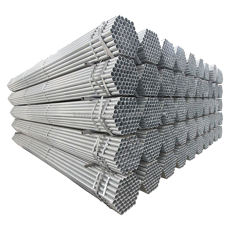 ASTM A53 Gr.B DN350 Tubo de acero pre galvanizado de 1/2 3/4 1 2 1.5 6 pulgadas GI de zinc para soporte estructural