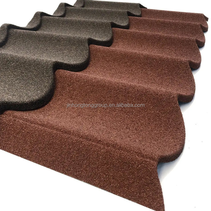 0.2mm Tejas metálicas recubiertas de piedra ligeras y fáciles de instalar Materiales de construcción para el mercado africano