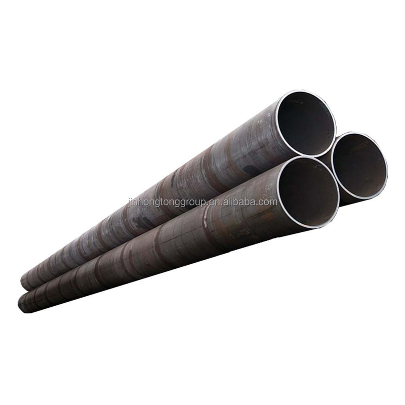 5-30 mm espesor de pared tubo redondo ERW negro de acero al carbono sección hueca para maquinaria pesada