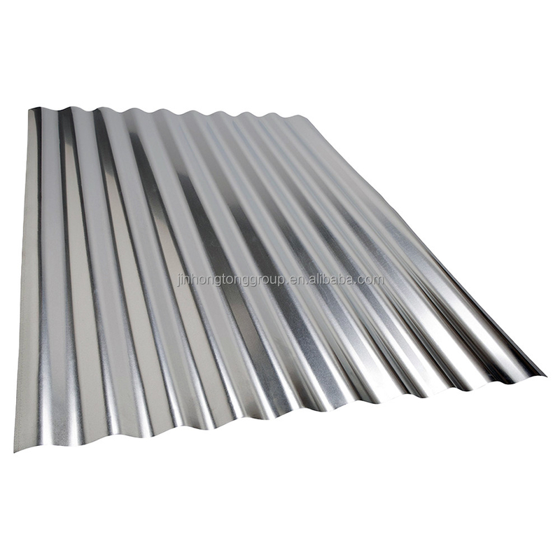Hojas de techo onduladas galvanizadas con revestimiento Z30-Z40 y materiales para paneles de techo metálicos y norma ASTM