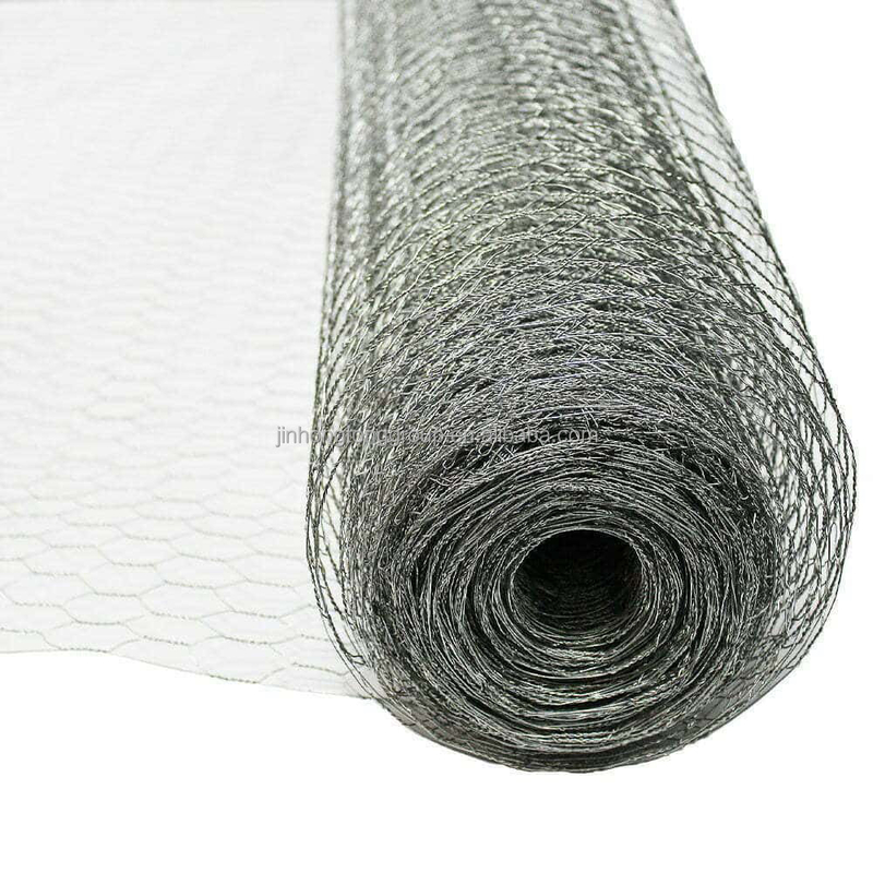 Galvanizado 60 80mm de acero de las redes de pollo cerca de la granja Triple Twist PVC recubierto de malla de alambre hexagonal Twill tejido y cortado a medida