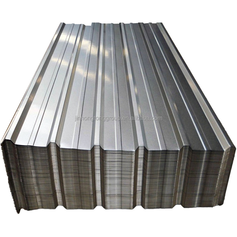 Z61-Z90 Revestimiento azulejos de techo de acero Gi Placa tipo T azulejos corrugados tamaño personalizado y azulejos DX51D láminas de techo galvanizadas