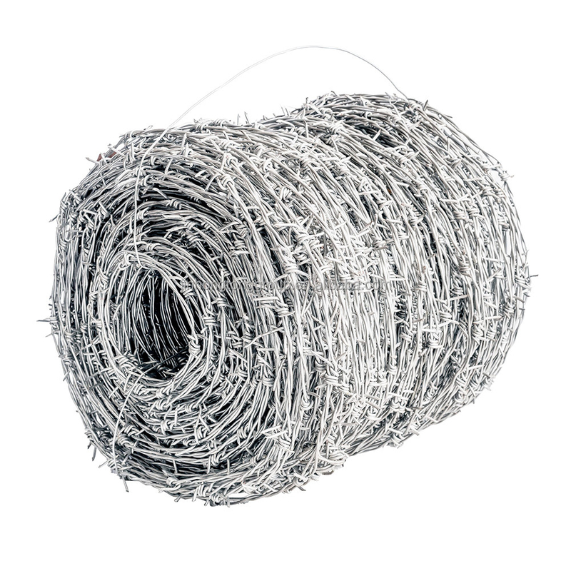 1.4mm-2.6mm Tamaño del alambre de hierro galvanizado de alambre de púas para requisitos personalizados