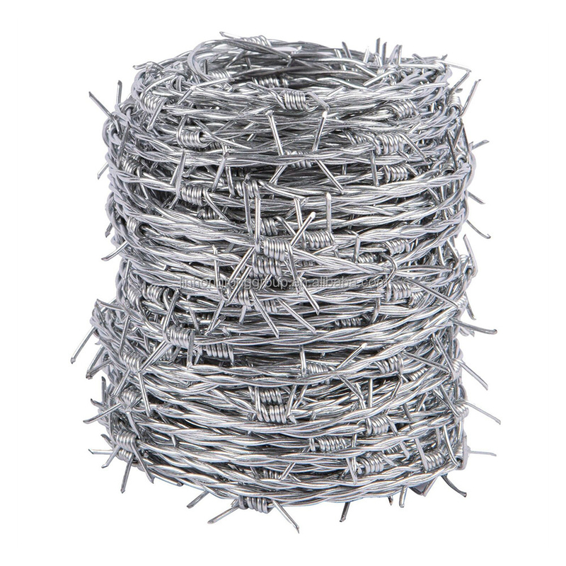 Cables de púas galvanizados y sumergidos en caliente para construcción de malla de protección de seguridad cercas de PVC revestido de hierro de 50 kg certificado BSCI