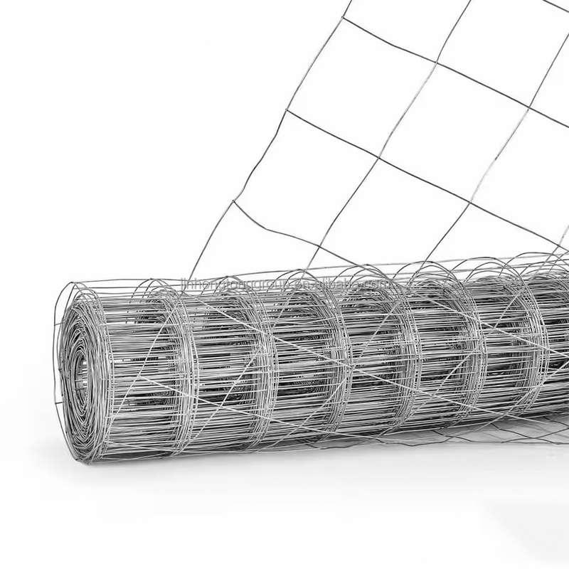 Tensile 12,5 Gauge Nudo fijo Acero Cercas de granja Electro zinc galvanizado 8-15 g/m2 16 Gauge BWG21 malla soldada para la agricultura