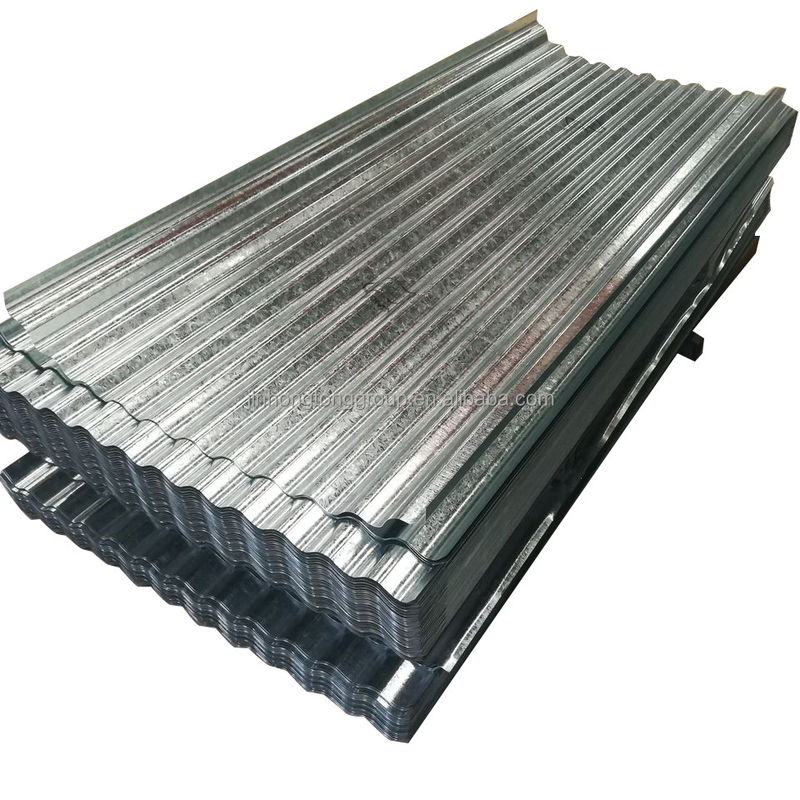 1800-2000 mm Panes de techo de metal curvos de longitud zinc galvanizado acero corrugado pre-poseído hojas de techo galvanizado para techos