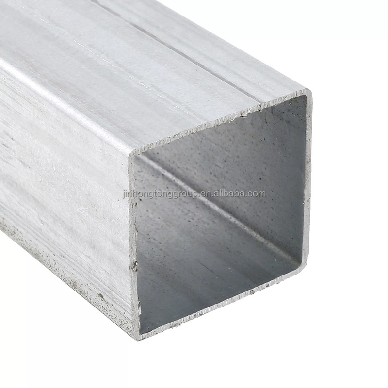 Q195 Q355 Tubo de acero galvanizado cuadrado Gi Tubo de hierro rectangular ASTM A36 con protector de extremo de tapa de plástico