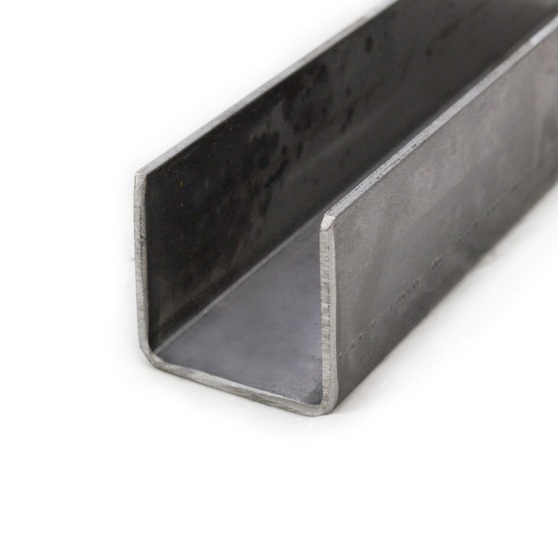 0.8mm-3.0mm espesor de acero al carbono sin aleación de canal U para el sistema de soporte Q235 Q345 material SS400