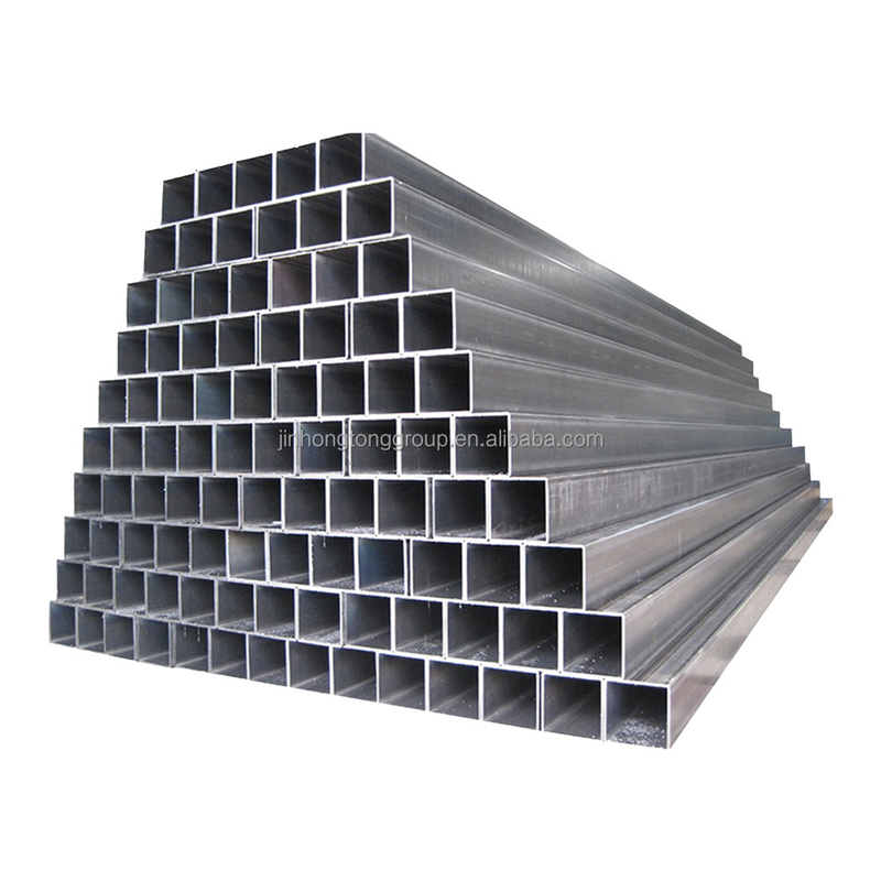 S235jr Ss400 A500 Tubos cuadrados de acero al carbono soldados y tubos cuadrados de acero de sección hueca cuadrados de acero negro