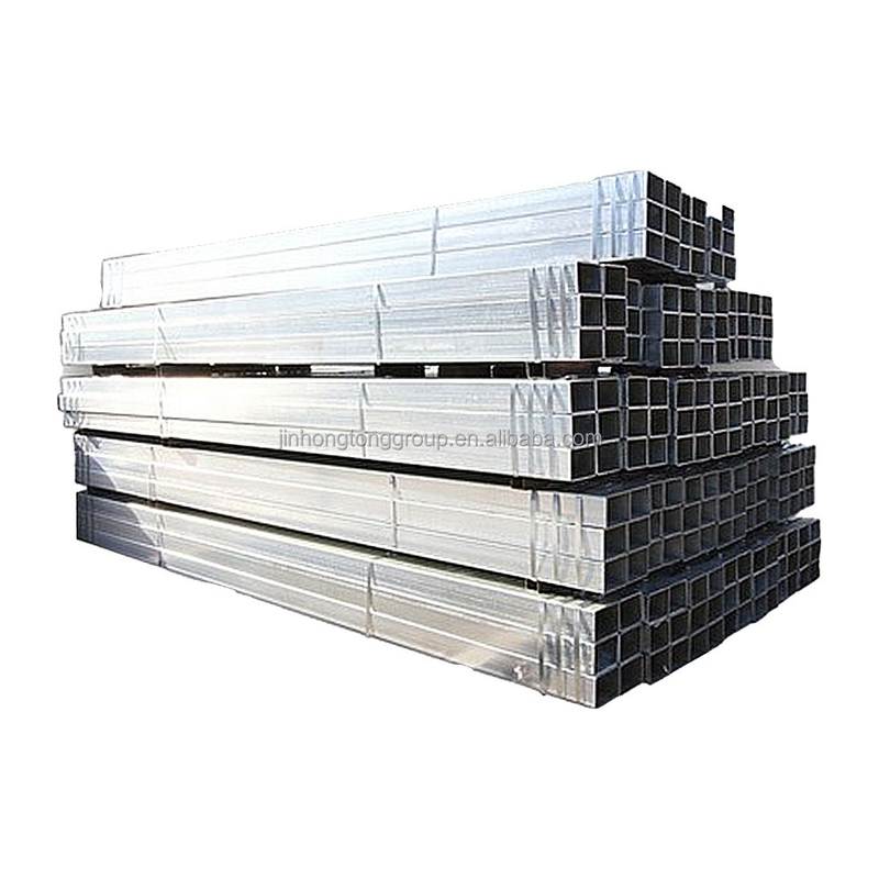 Estándar ASTM St37 Tubo cuadrado hueco de 2,5 pulgadas Tubos de acero galvanizados en caliente Tubo cuadrado galvanizado con soldadura y sin costura