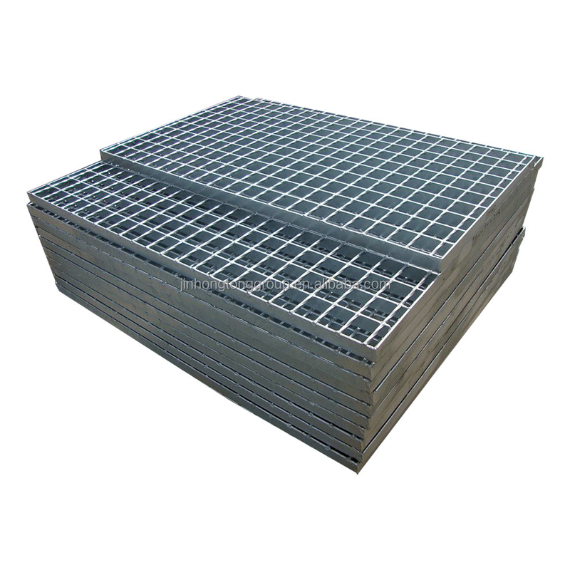 Material estándar Q235 201 304 316 Rejas de acero galvanizado para suelo, cubierta de alcantarillado, drenaje, rejilla, plataforma